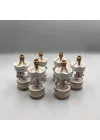 Mey İthalat® 6lı Ufak Atlı Karınca Gold-Beyaz