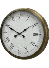 Mey İthalat® 60 cm Eskitme Metal Retro Duvar Saati