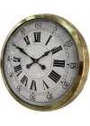 Mey İthalat® 60 cm Gold Metal Dekoratif Roma Rakamlı Duvar Saati