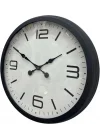 Mey İthalat® 60 cm Siyah Metal Dizayn Duvar Saati