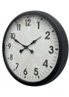 Mey İthalat® 60 cm Siyah Metal Duvar Saati