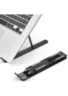 Mey İthalat® 7 Kademeli Ayarlı Katlanabilir Laptop Tablet Standı Siyah