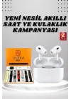 Mey İthalat® 7 Kordonlu Akıllı Saat Ve Yeni Nesil Kulaklık Dokunmatik Ekran Android ve İOS Uyumlu