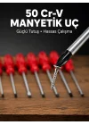 Mey İthalat® 7 Parça Tornavida Seti Manyetik Uç Ergonomik Sap