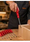 Mey İthalat® 7 Parça Tornavida Seti Manyetik Uç Ergonomik Sap