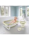 Mey İthalat® 7273 KATLANABİLİR ÜÇLÜ BEBEK BANYO SETİ STONE GRİ