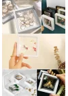 Mey İthalat®  7x7 cm Standlı 3D Takı Ziynet Hatıra Koleksiyon Saklama Kutusu Şeffaf Film Çerçevesi