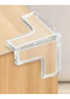 Mey İthalat® 8 li Set Silikon Şeffaf Masa Kenarı Koruma Aparatı