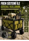 Mey İthalat® 9 CM Kalın Tekerlekli Çok Amaçlı Katlanır Yük Taşıma Arabası