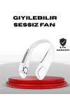 Mey İthalat® 9000mAh Şarjlı Boyun Tipi Taşınabilir Vantilatör
