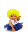 Mey İthalat®  Afro Kıvırcık Renkli Saçlı Bebek