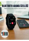 Mey İthalat® Akıllı Saat 7 Kordonlu Bluetooth Aramalı Nabız ve Dokunmatik Akıllı Saat