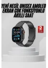 Mey İthalat® Akıllı Saat Arama Konuşma GPS ve NFC Özelliği 3 Kordonlu Amoled Ekran