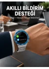 Mey İthalat® Akıllı Saat Çelik Kordonlu Amoled Ekran Android ve İOS Uyumlu Çağrı Cevaplayabilen Yeni Nesil