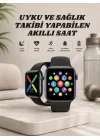 Mey İthalat® Akıllı Saat Wireless Şarj Yüksek Çözünürlüklü Müzik Dinleme Sesli Cevaplama