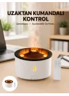 Mey İthalat® Alev Efektli Buhar Makinesi – Aromaterapi, Nemlendirme ve Işık Modlu Tasarım Yeni Nesil