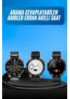 Mey İthalat® Amoled Ekran 3 Kordonlu Akıllı Saat 5.0 Bluetooth Bağlantılı Android ve İOS Uyumlu