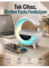 Mey İthalat® Android Uyumlu Akıllı Bluetooth Hoparlör Kablosuz Şarj Cihazı Standı