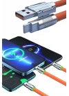 Mey İthalat® Android ve İOS Uyumlu 180 Derece Type-c Şarj Kablosu Yeni Nesil