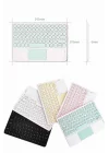 Mey İthalat® Android ve İOS Uyumlu Bluetooth Klavye Touchpad Slim Kablosuz Wifi Q Klavye