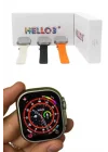 Mey İthalat® Android ve İOS Uyumlu Uyku ve Sağlık Takibi Yapabilen 3 Kordonlu Akıllı Saat