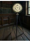Mey İthalat® Antik Görünümlü Eskitme Tripod Ayaklı Saat
