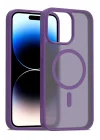 Mey İthalat®  Apple iPhone 14 Pro Max Jota Magsafe Kapak - Derin Mor