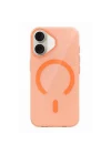 Mey İthalat®   iPhone 17 PC Blank Magsafe Kapak - Turuncu