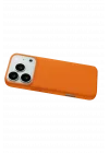 Mey İthalat®  Apple iPhone 17 Pro Max Nano içi Kadife Silikon - Turuncu