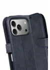 Mey İthalat®   iPhone 17 Pro Trend S Plus Kapaklı Kılıf - Lacivert