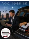 Mey İthalat® Araç Aküsünü Prize Çeviren 500W Güç İnvertörü