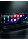 Mey İthalat® Araç İçi Multimedya Ekranı Çift Kameralı Ayna Carplay