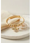 Mey İthalat® Arı Model Gold Renk Charm Bileklik