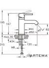 Mey İthalat® Artema A41984 Minimax S Lavabo Bataryası