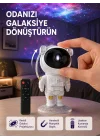 Mey İthalat® Astronot Şekilli Galaxy Projeksiyon Lambası Nebula Efektli Dekoratif Lamba