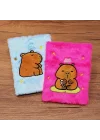 Mey İthalat® Ayıcık Motifli Peluş Kapaklı Defter