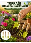 Mey İthalat® Bahçe El Aletleri Seti Toprak Düzenleme ve Dikim Aparatı