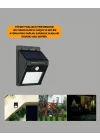 Mey İthalat® Bahçe ve Veranda İçin Güneş Paneli ile Otomatik Şarj Olan LED Duvar Lambası