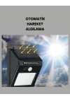 Mey İthalat® Bahçe ve Veranda İçin Güneş Paneli ile Otomatik Şarj Olan LED Duvar Lambası