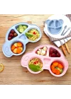 Mey İthalat®  Bebekler İçin Araba Şeklinde Sevimli Mama Tabağı Çocuk Tabldot
