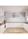 Mey İthalat® Beyaz Chef Smile 36 Cm Duvar Saati