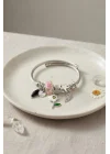 Mey İthalat® Beyaz Çiçek Charmlı Bileklik