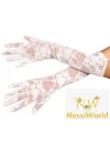 Mey İthalat® Beyaz Renk Orta Boy Dantelli Eldiven