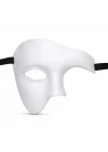 Mey İthalat® Beyaz Yarım Erkek Maske – Phantom Parti &amp; Balo Maskesi
