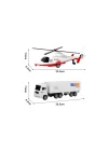 Mey İthalat® BIG251H1 CITY CAR HELİKOPTER/KAMYON 2 Lİ ARAÇ