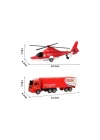 Mey İthalat® BIG251H1 CITY CAR HELİKOPTER/KAMYON 2 Lİ ARAÇ