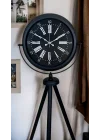 Mey İthalat® Black Aura Tripod Ayaklı Saat
