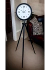 Mey İthalat® Black Balance Tripod Ayaklı Saat