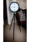 Mey İthalat® Black Balance Tripod Ayaklı Saat