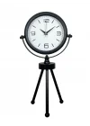 Mey İthalat® Black Elegant Metal Üç Ayaklı Masa Saati